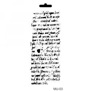 MIX MEDİA STENCIL MU SERİSİ MU03 10X25