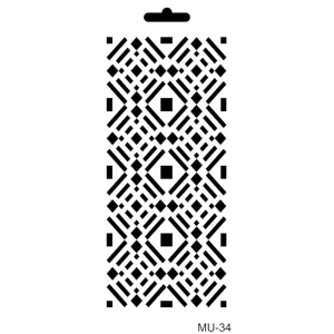 MIX MEDİA STENCIL MU SERİSİ MU34 10X25