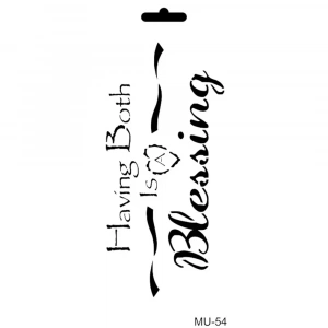 MIX MEDİA STENCIL MU SERİSİ MU54 10X25