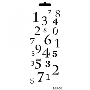 MIX MEDİA STENCIL MU SERİSİ MU58 10X25