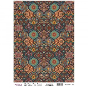 PİRİNÇ KAĞIT ETNİK SERİ MODEL 667 30X42