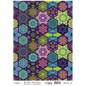 PİRİNÇ KAĞIT ETNİK SERİ MODEL 681 30X42