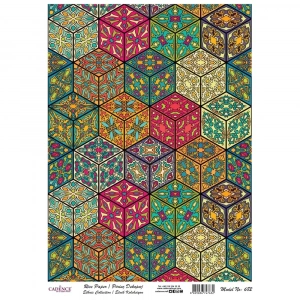 PİRİNÇ KAĞIT ETNİK SERİ MODEL 682 30X42