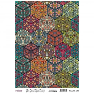 PİRİNÇ KAĞIT ETNİK SERİ MODEL 683 30X42