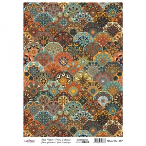 PİRİNÇ KAĞIT ETNİK SERİ MODEL 687 30X42