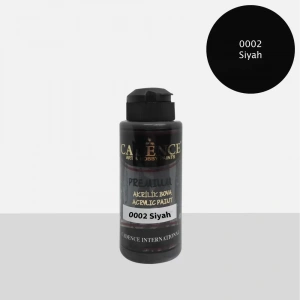 PREMIUM AKRİLİK BOYA 0002 SİYAH 120ML