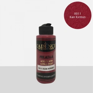 PREMIUM AKRİLİK BOYA 0011 KAN KIRMIZI 250ML