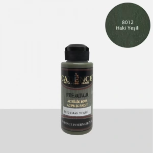PREMIUM AKRİLİK BOYA 8012 HAKİ YEŞİLİ 120ML