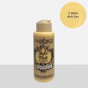 STYLE MAT AKRİLİK BOYA S-9009 AÇIK SARI 120ML