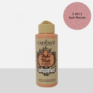 STYLE MAT AKRİLİK BOYA S-9013 AÇIK MERCAN 120ML