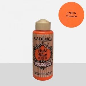 STYLE MAT AKRİLİK BOYA S-9016 TURUNCU 120ML