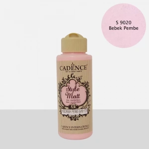 STYLE MAT AKRİLİK BOYA S-9020 BEBEK PEMBE 120ML
