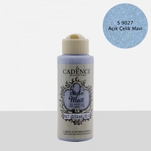 STYLE MAT AKRİLİK BOYA S-9027 A. ÇELİK MAVİ 120ML