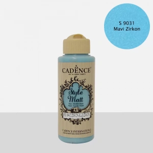 STYLE MAT AKRİLİK BOYA S-9031 MAVİ ZİKRON 120ML