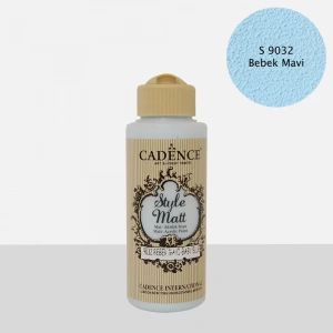 STYLE MAT AKRİLİK BOYA S-9032 BEBEK MAVİ 120ML