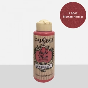 STYLE MAT AKRİLİK BOYA S-9042 MERCAN KIRMIZI 120ML