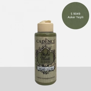 STYLE MAT AKRİLİK BOYA S-9049 ASKER YEŞİLİ 120ML