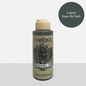 STYLE MAT AKRİLİK BOYA S-9053 KOYU ELA YEŞİLİ 120ML