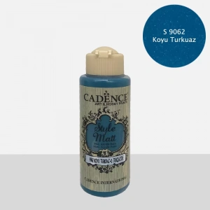 STYLE MAT AKRİLİK BOYA S-9062 KOYU TURKUAZ 120ML