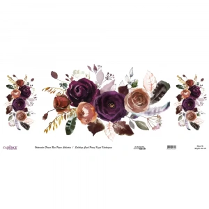 SULUBOYA ÇİÇEK PİRİNÇ KAĞIT KOLEKSİYON BEYAZ ZEMİN WFCR-004 90X214