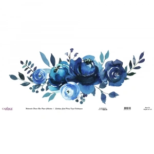 SULUBOYA ÇİÇEK PİRİNÇ KAĞIT KOLEKSİYON BEYAZ ZEMİN WFCR-017 90X214