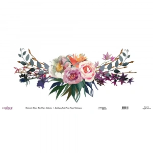 SULUBOYA ÇİÇEK PİRİNÇ KAĞIT KOLEKSİYON BEYAZ ZEMİN WFCR-021 90X214