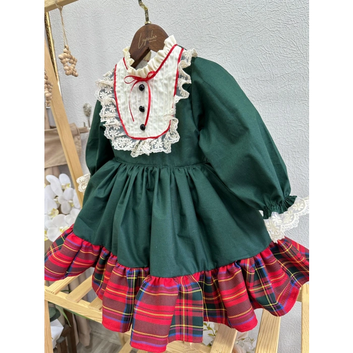 Ekose fırfırlı vintage