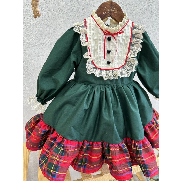 Ekose fırfırlı vintage