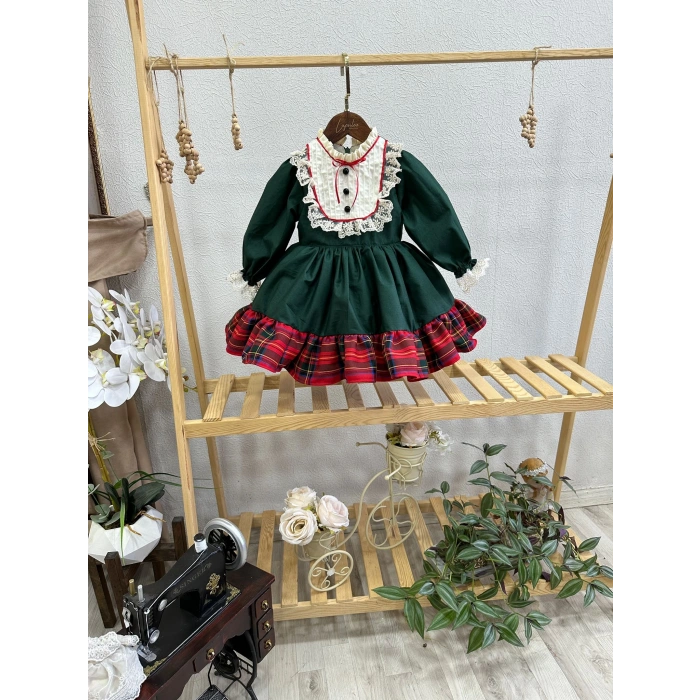 Ekose fırfırlı vintage