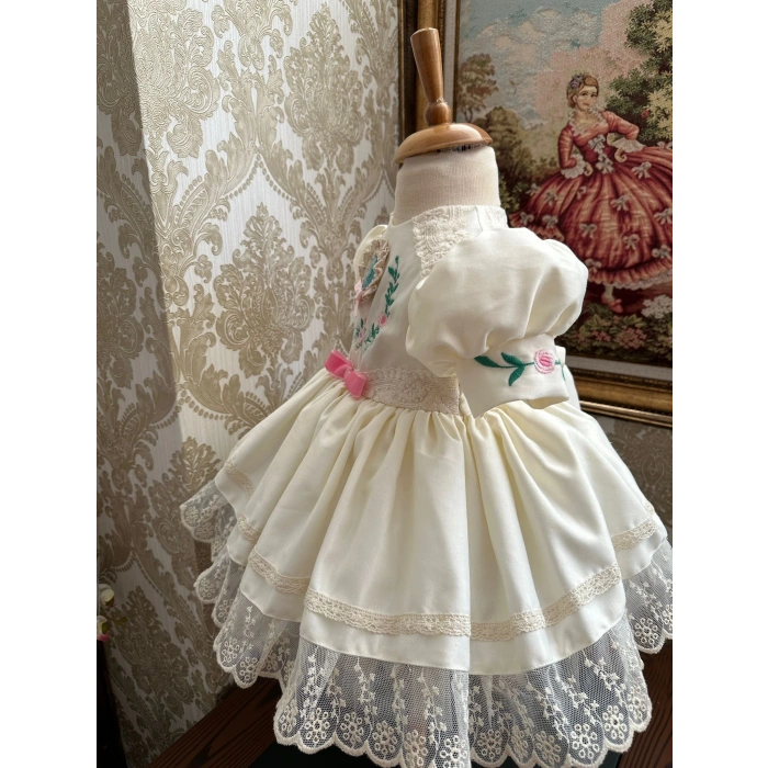 Rokoko nakışlı vintage