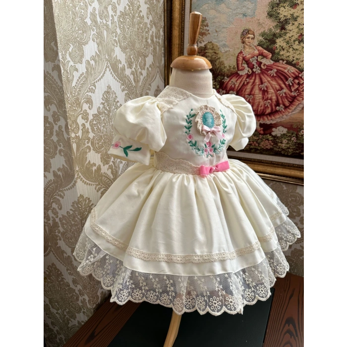 Rokoko nakışlı vintage