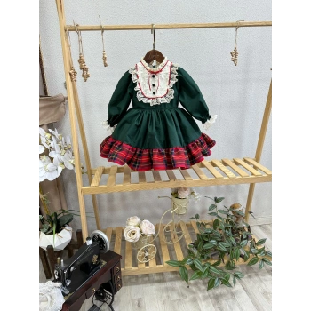 Ekose fırfırlı vintage