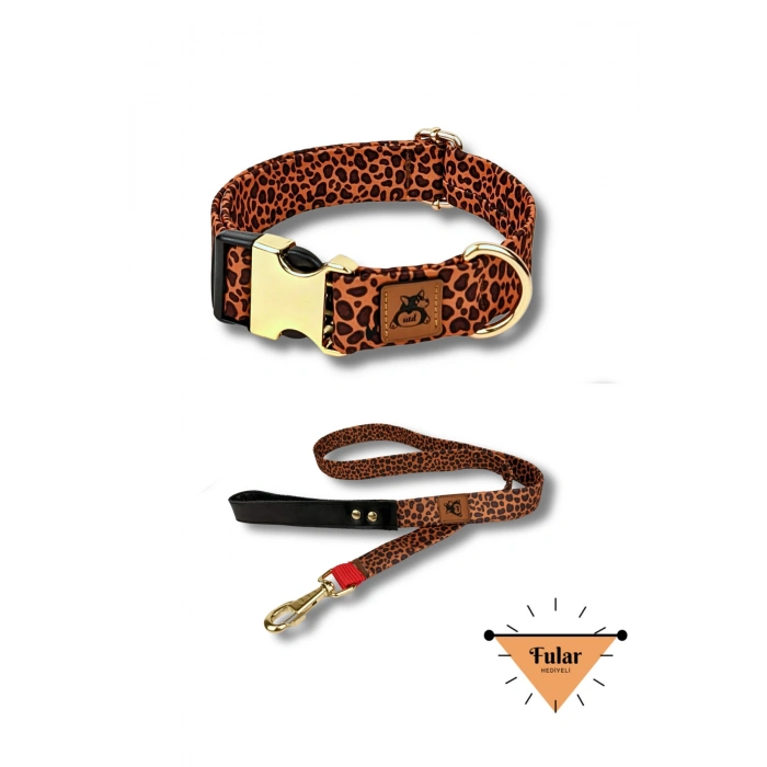 CANS BRC - 85 LEOPAR DESENLİ ZİLLİ BOYUNLUK