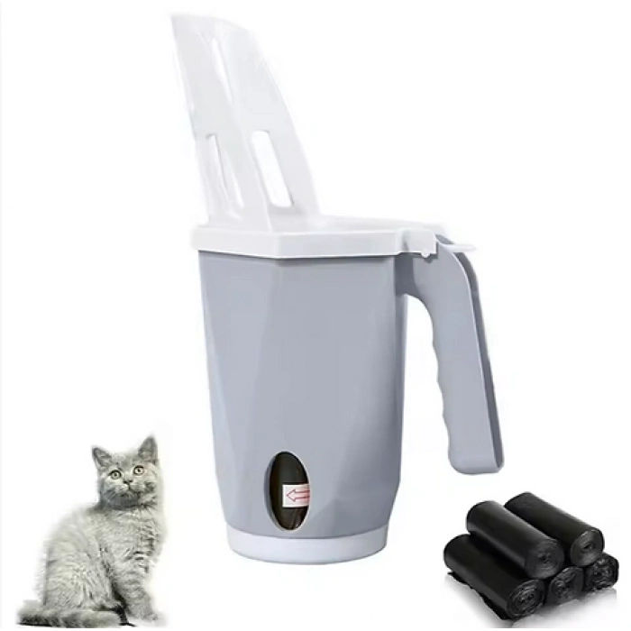 DEMİR KEDİ KUM TEMİZLEME