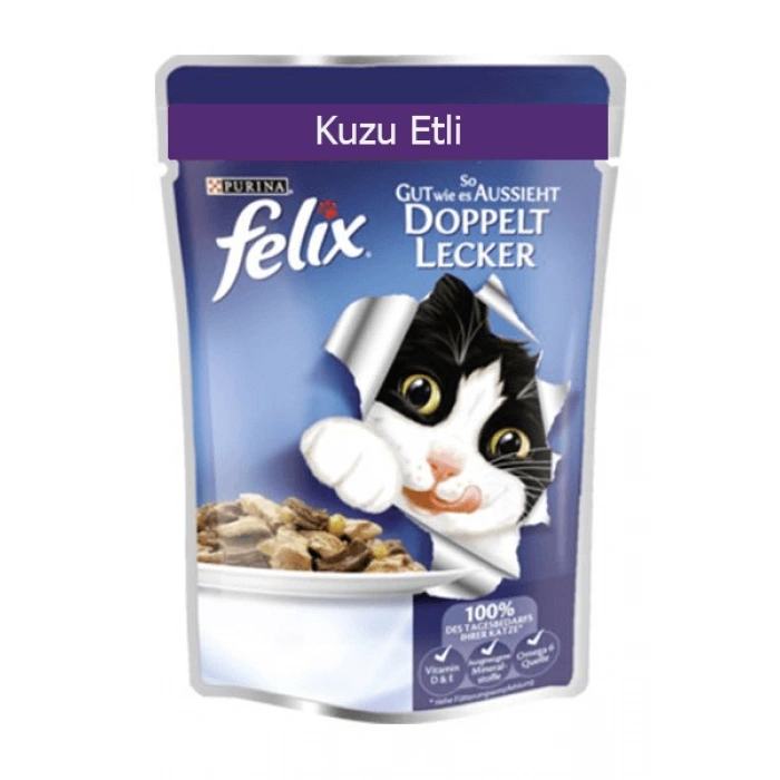 FELIX KUZU ETLİ YAŞ MAMA 85 GR