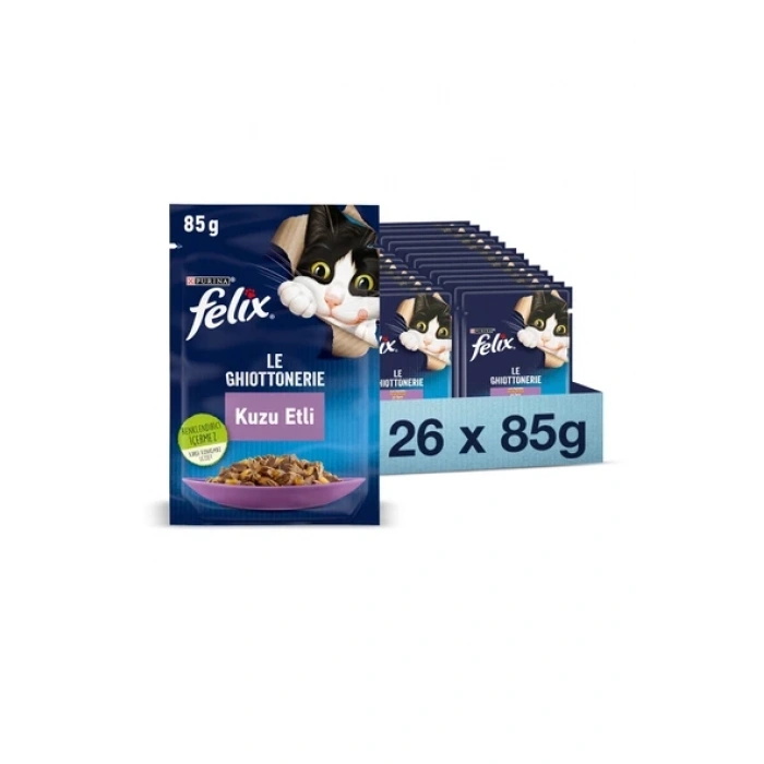 FELIX KUZU ETLİ YAŞ MAMA 85 GR