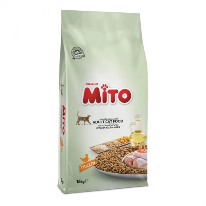 MİTO 15 KG TAVUKLU KEDİ MAMASI