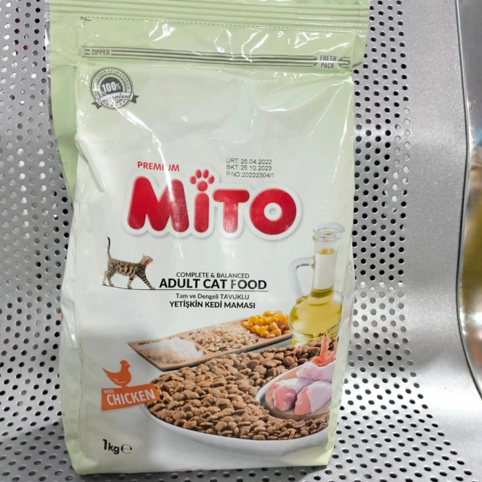 MİTO TAVUKLU YETİŞKİN KEDİ MAMASI 1 KG