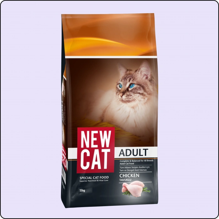 NEW CAT TAVUKLU KEDİ MAMASI