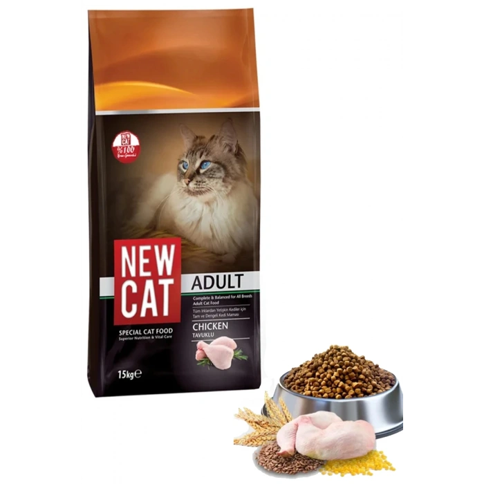 NEW CAT TAVUKLU KEDİ MAMASI
