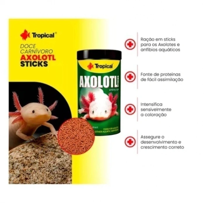 TROPICAL AXOLOTL STICKS 135 GR