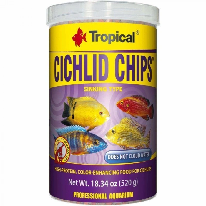 TROPICAL CICHLID CHIPS SINKING TYPE 130 GR