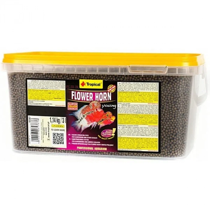 TROPICAL FLOWER HORN YOUNG PELLET 95 GR