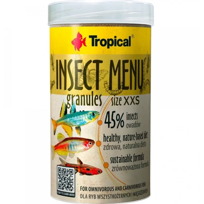 TROPICAL INSECT MENU GRANULES XXS 64 GR