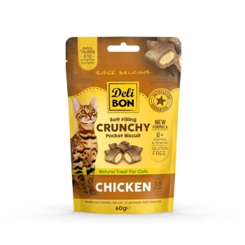 CRUNCHY BİTES KEDİ BİSKÜVİ TAVUKLU