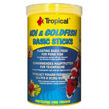 TROPICAL KOI & GOLDFISH BASIC STICKS 80 GR