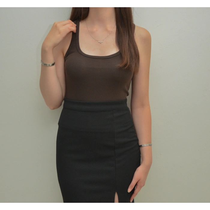 Kahverengi Triko Atlet