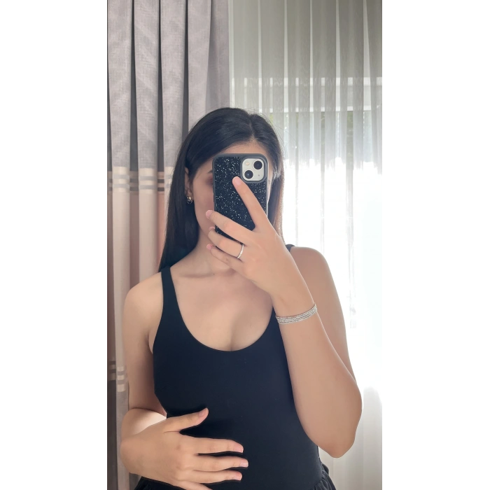 Siyah Balon Etek Elbise