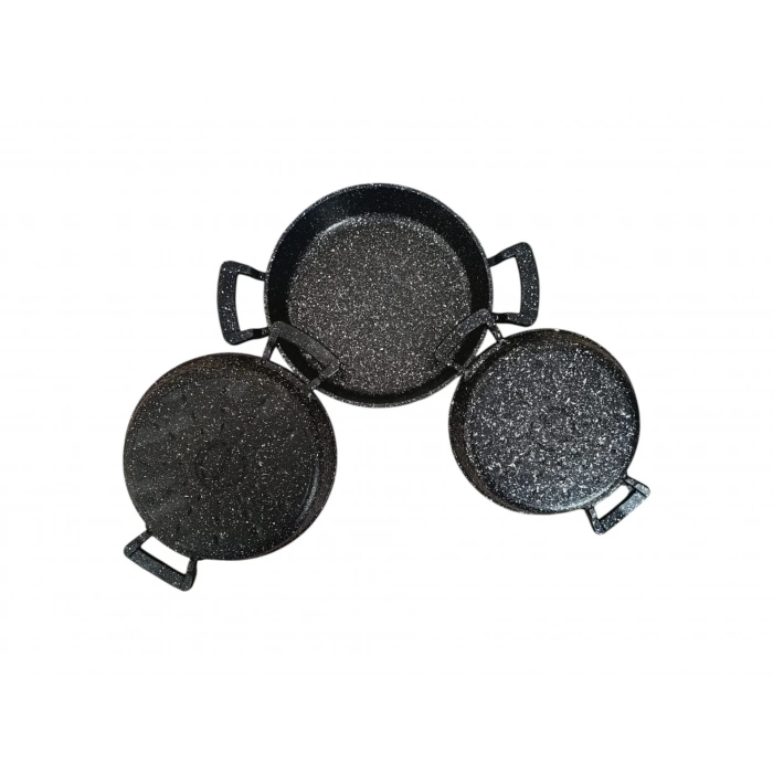 MyBru Döküm Omlet Tava 3lü Set 18-20-22 Cm