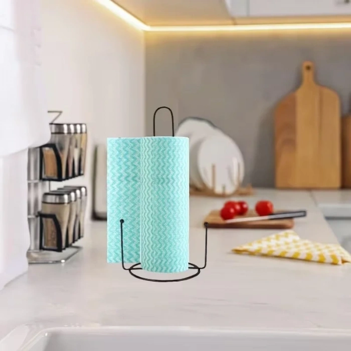 MyBru Lüks Metal Siyah Kağıt Havluluk Kağıt Havlu Asacağı Peçetelik